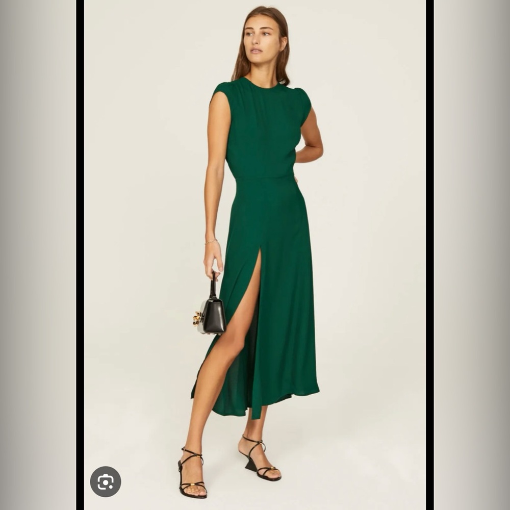 NWT Reformation Gavin Dress in Emerald